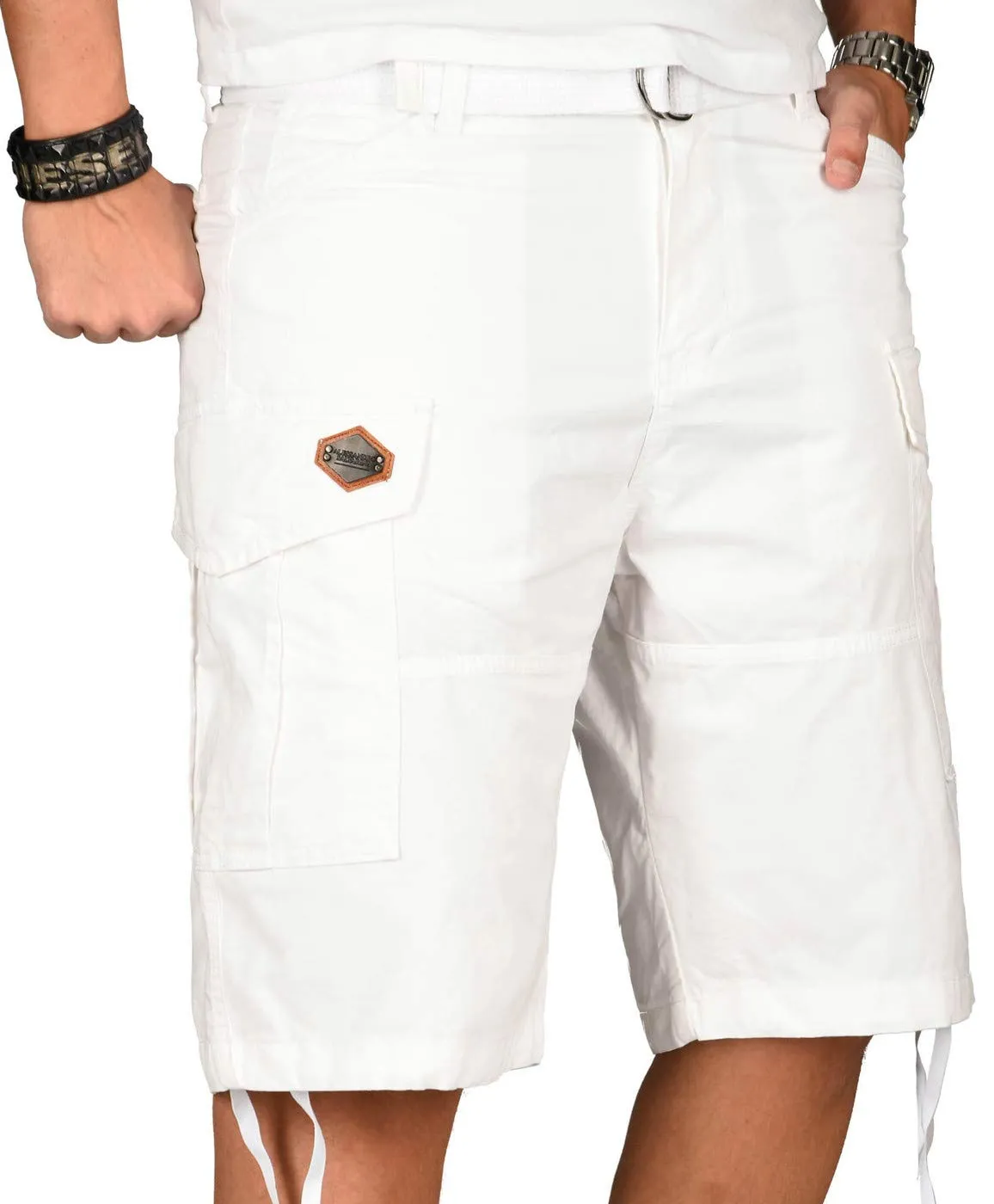 Alessandro Salvarini AS-133 Cargo Shorts Herren Sommer leicht
