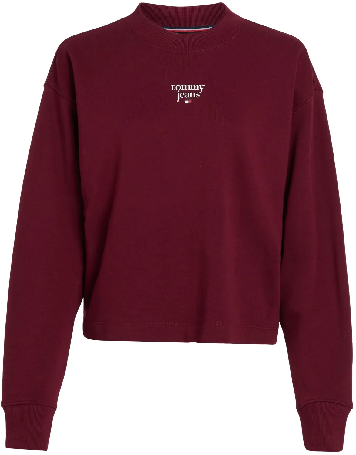 Tommy Jeans Essential Logo Crew Sweatshirt Damen Schwarz L