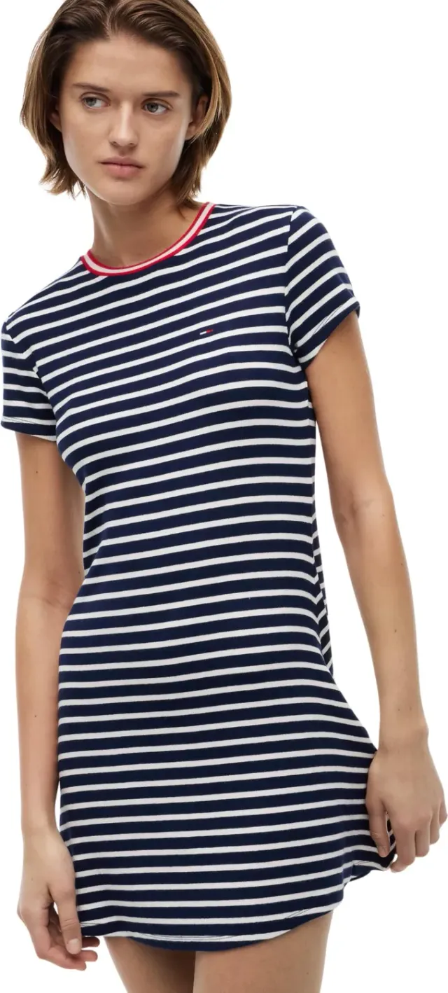Tommy Jeans TJW DW0DW22840 Jersey-Kleid L Ausgestellt
