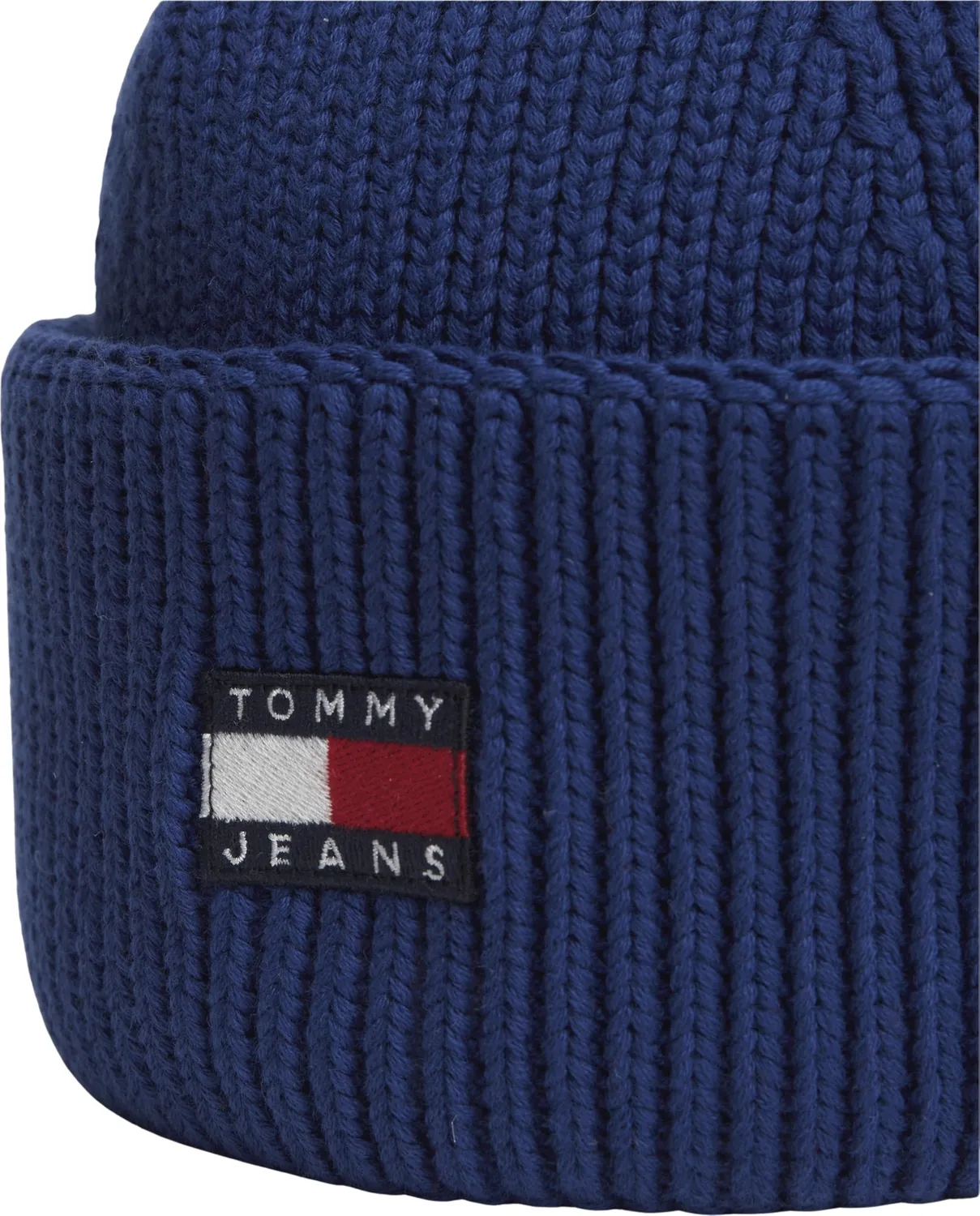 Tommy Jeans TJM Heritage Short Beanie AM0AM14601 blau