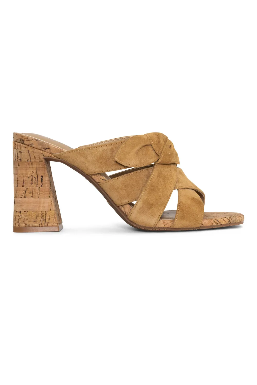 NYDJ Loreri Mule Sandalen Cognac Blockabsatz