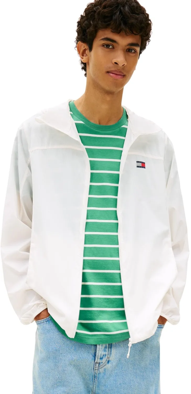 Tommy Jeans Windbreaker Jacke Schwarz L leicht