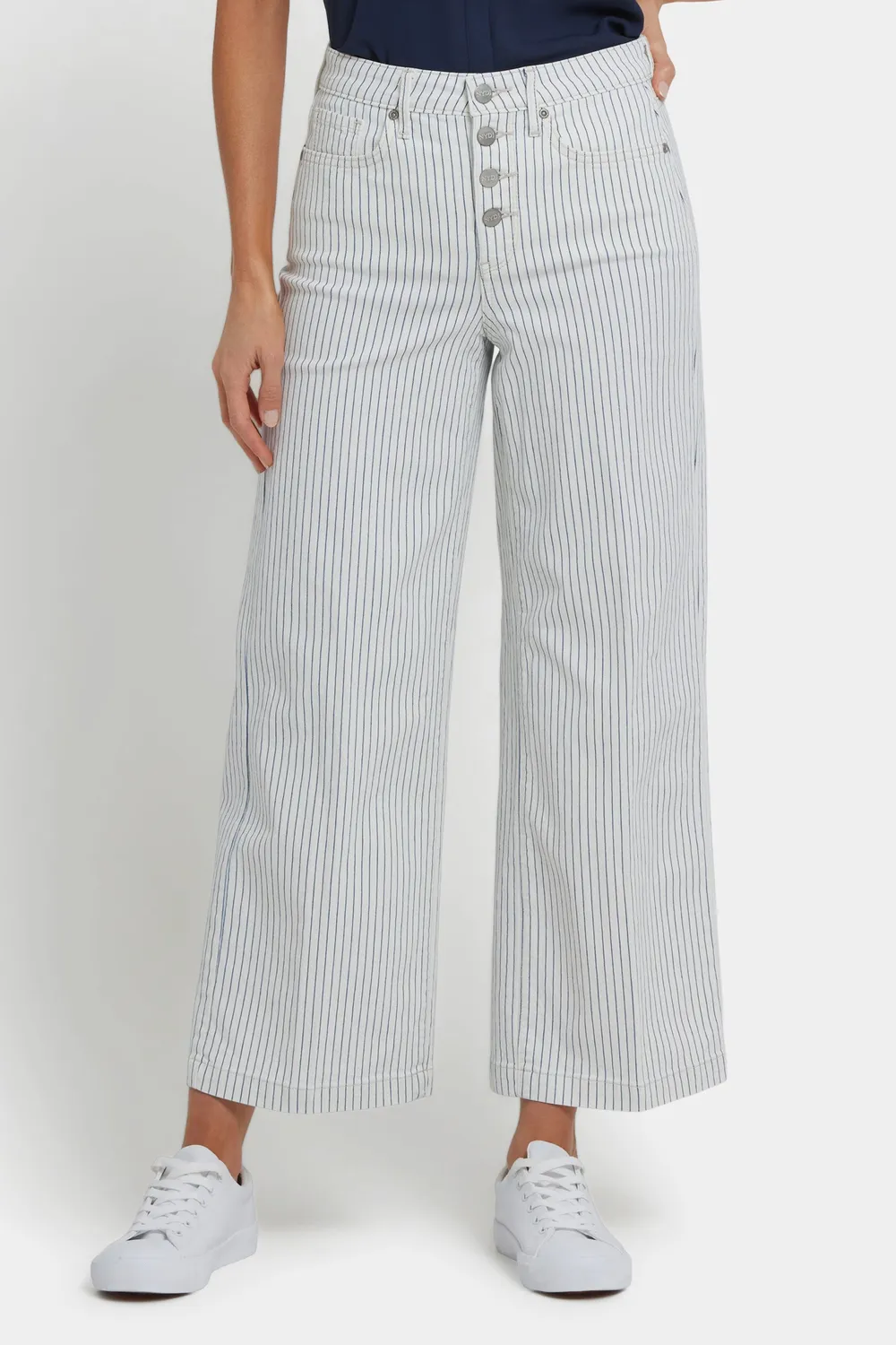 NYDJ Teresa Wide Leg Ankle Jeans Palencia Stripe
