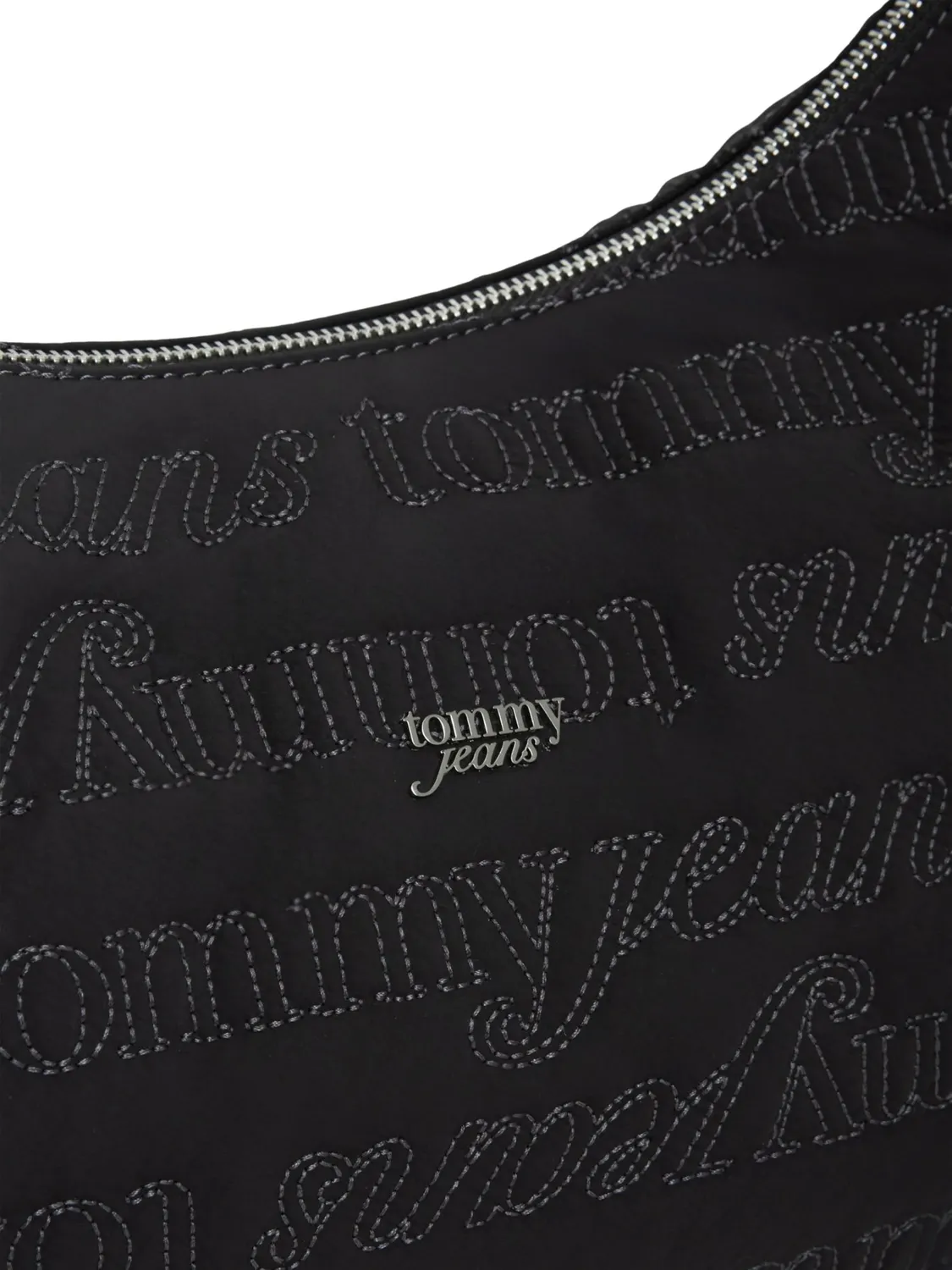 Tommy Jeans Icon Nylon Crossbody Umhängetasche schwarz