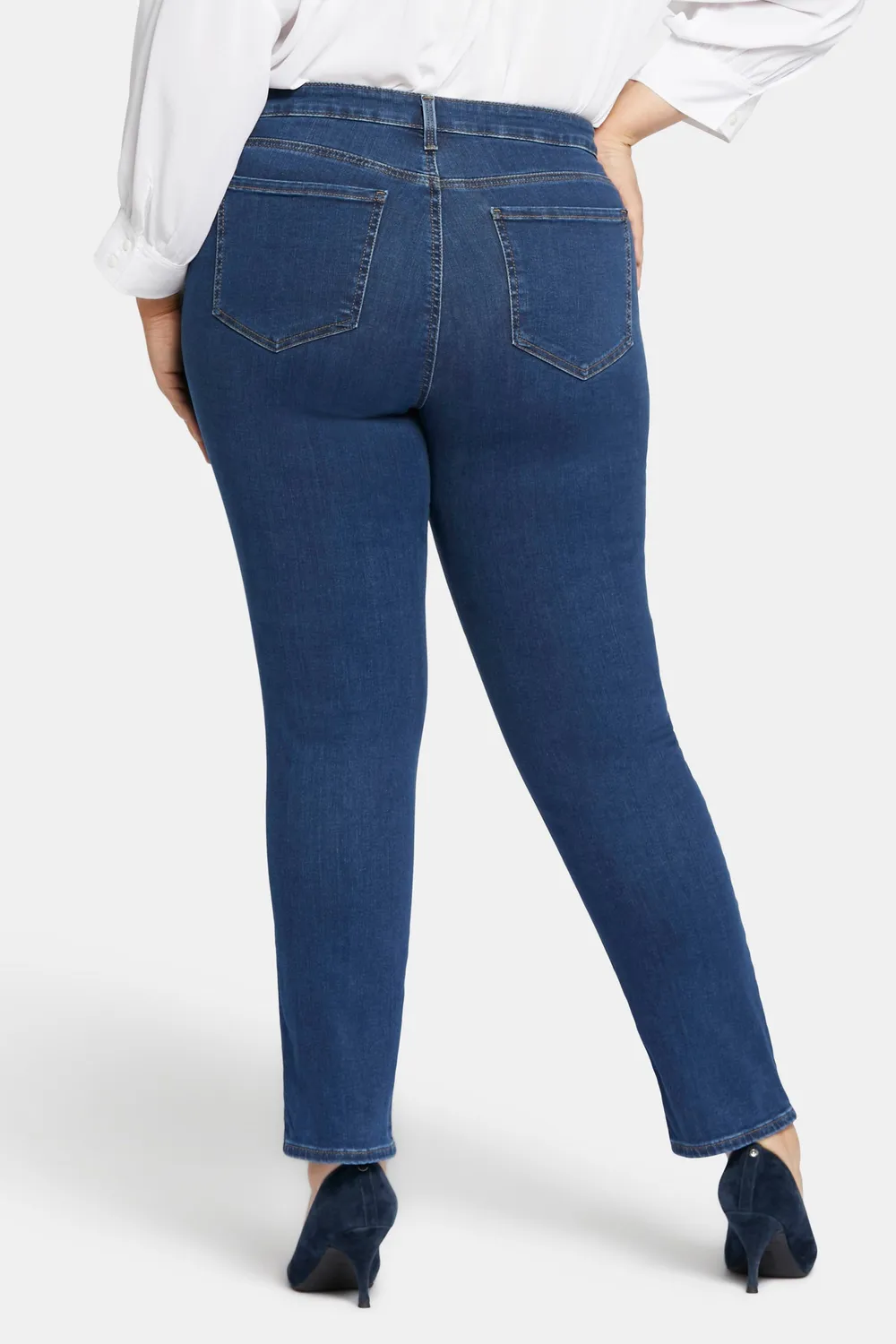 NYDJ Sheri Slim Jeans Quinn Plus Size blau