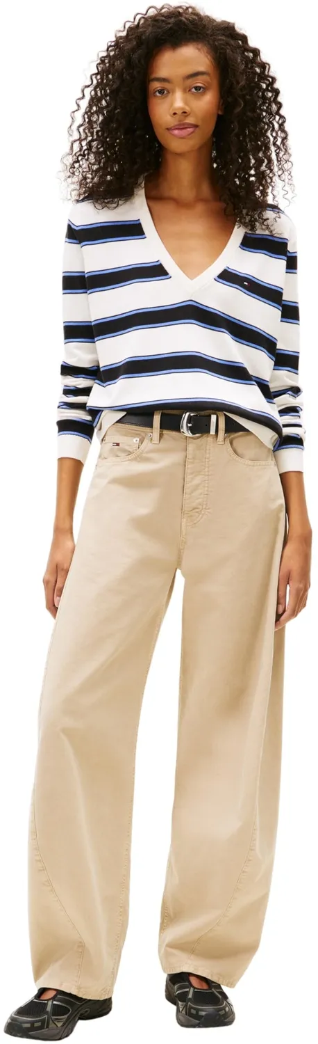 Tommy Jeans Essential V-Pullover Damen leicht