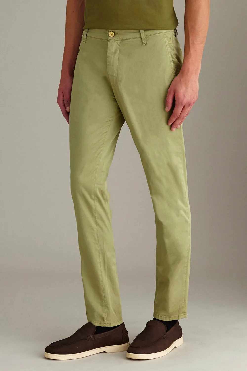 Jeckerson Jack Chino Herren Salbeigrün Slim Fit