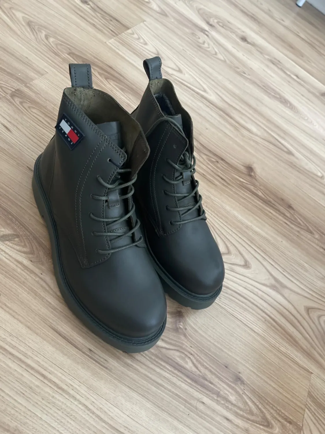 Tommy Jeans TJM Ruberized Herren Boots Schnürstiefel Schwarz