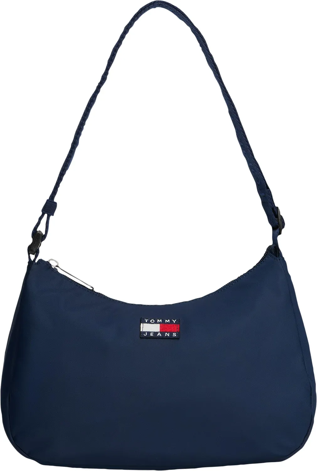 Tommy Jeans Daily Schultertasche Damen Schwarz mit Reißverschluss