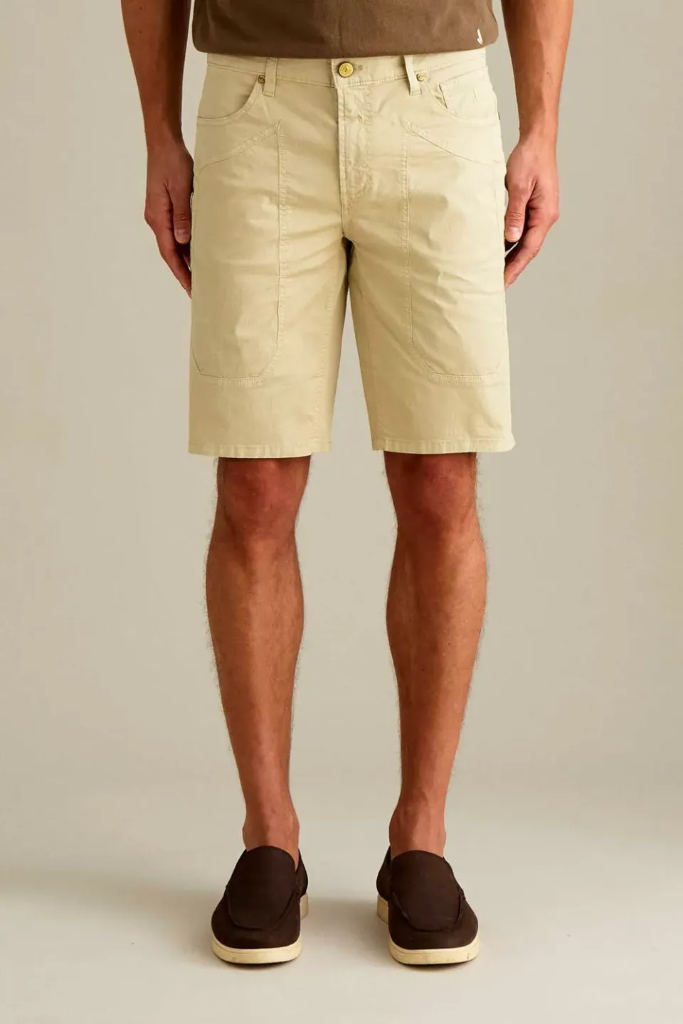 Jeckerson Jayden Toppa Bermuda hellbeige Stretch