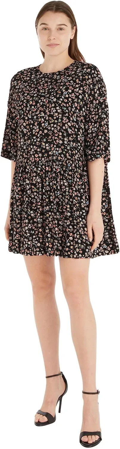 Tommy Jeans Slip-Kleid Damen S Satin-Optik