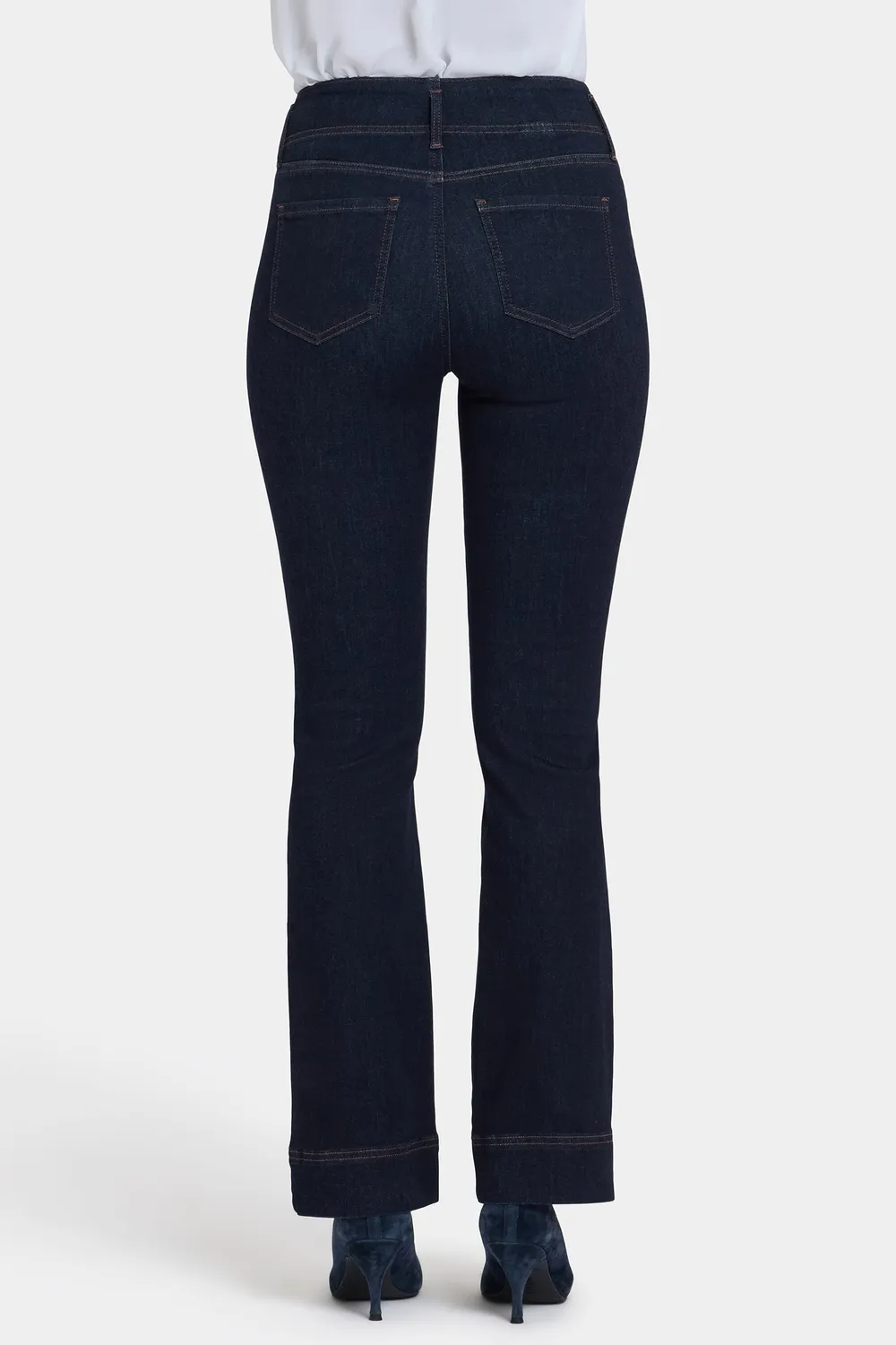 NYDJ Barbara Bootcut Jeans Magical Petite dunkelblau