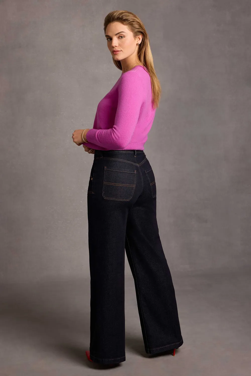 NYDJ Mia Palazzo Jeans Rinse weiter Schnitt