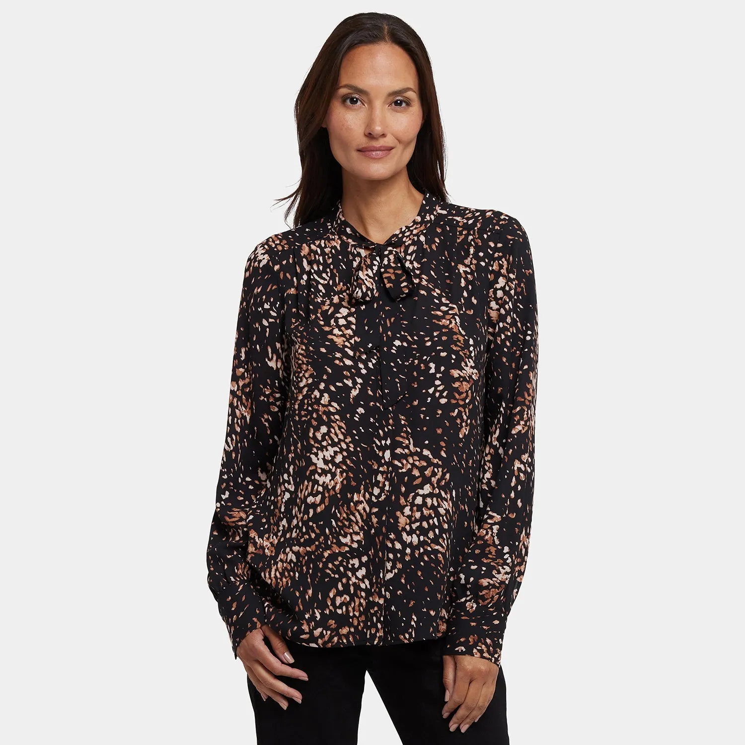 NYDJ Tie-Neck Bluse Le Montclair mit Schluppe