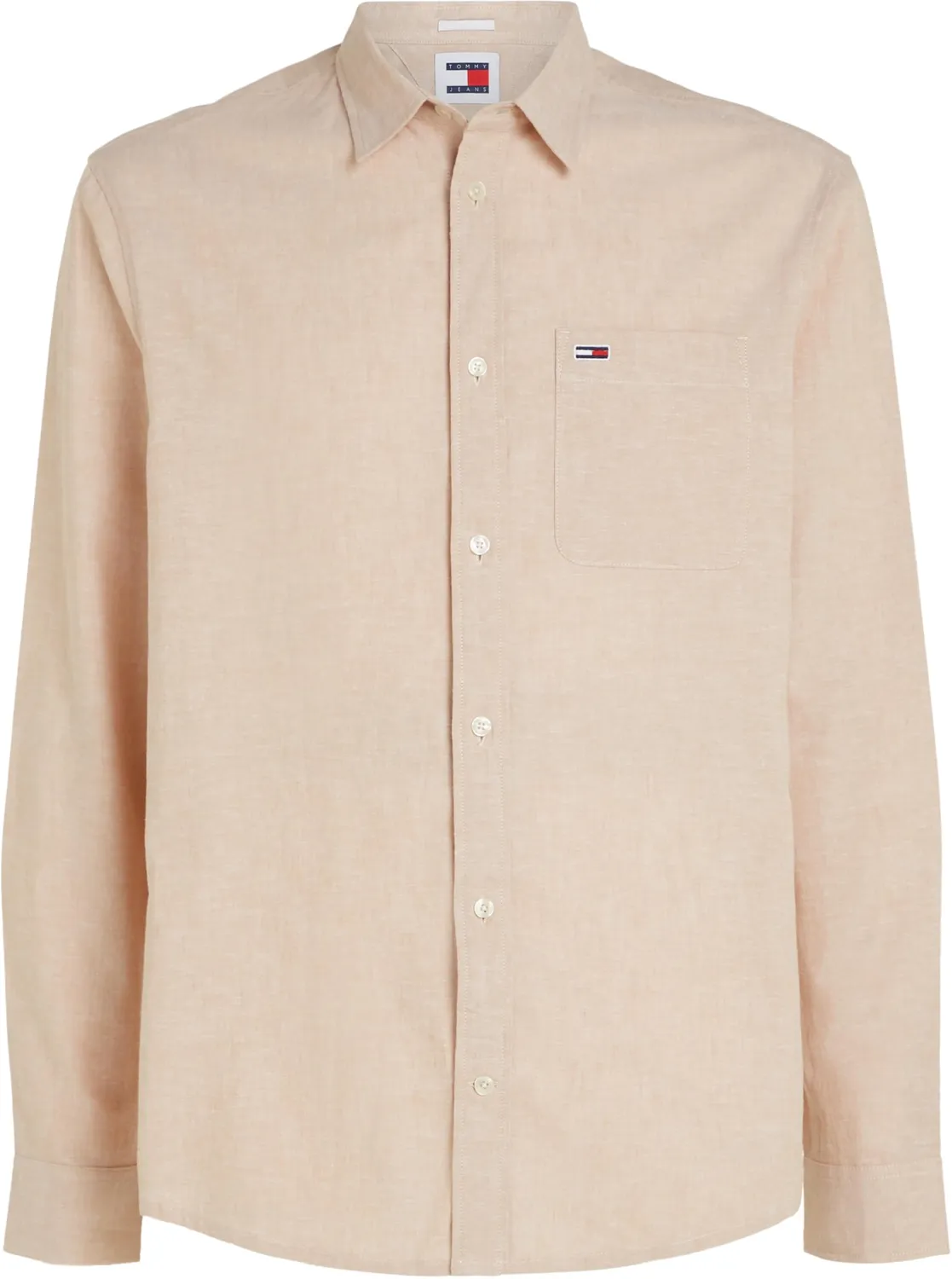Tommy Jeans TJM Reg Linen Blend Shirt Herren Hemd XL