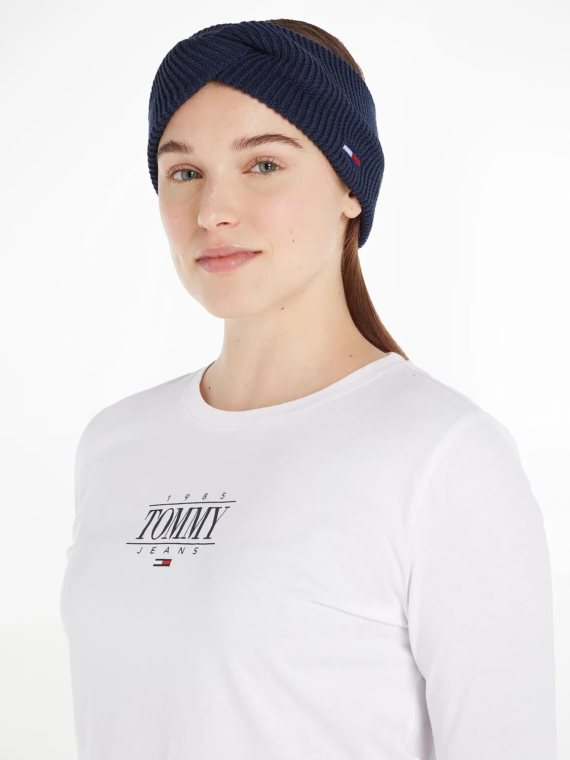 Tommy Jeans TJW Flag Headband Stirnband Strick Einheitsgröße