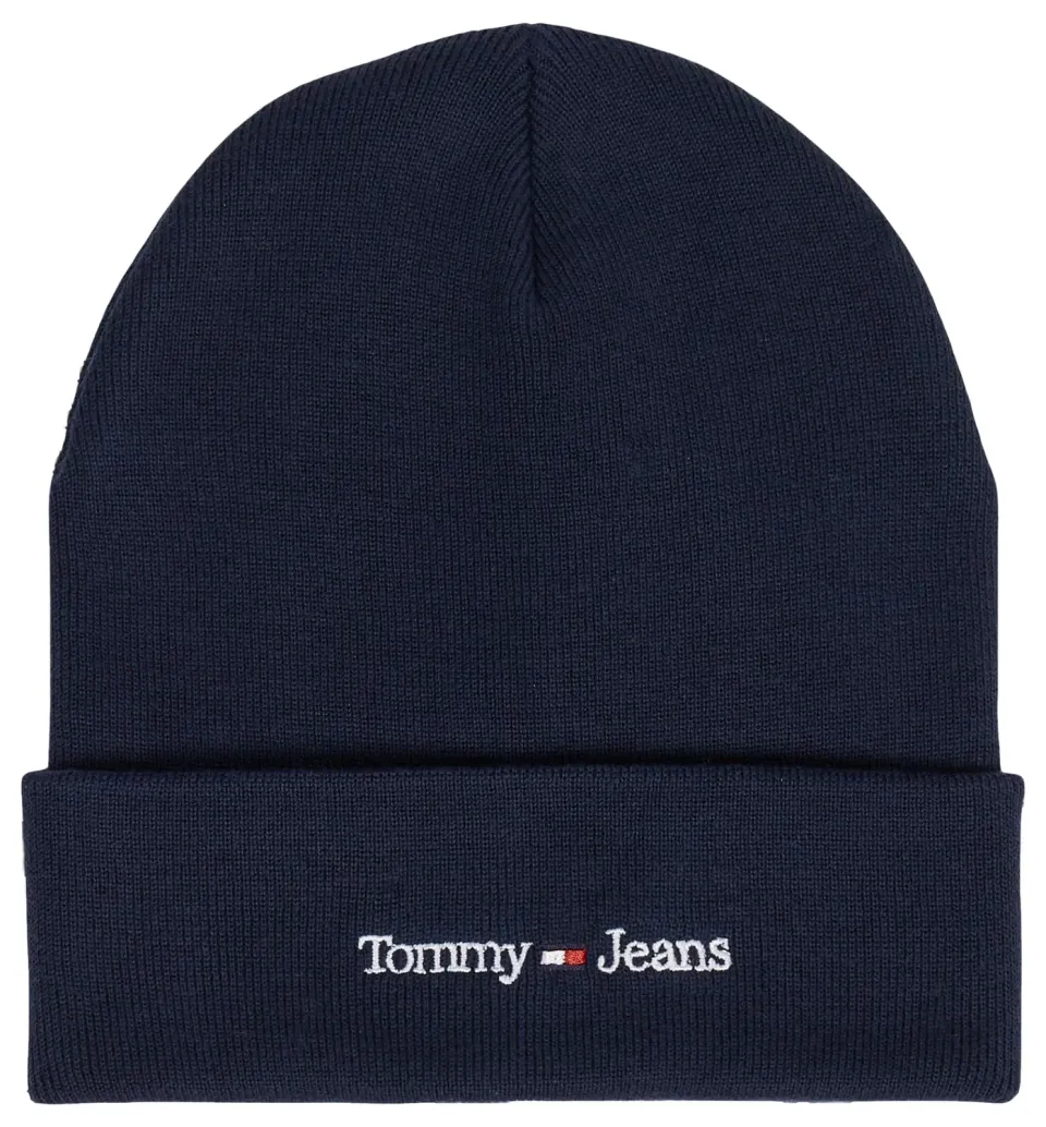 Tommy Jeans Sport Wintermütze Beanie Blau Strick