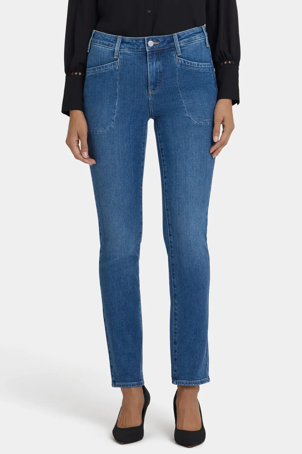 NYDJ Sheri Slim Jeans Opera Blue Indigo