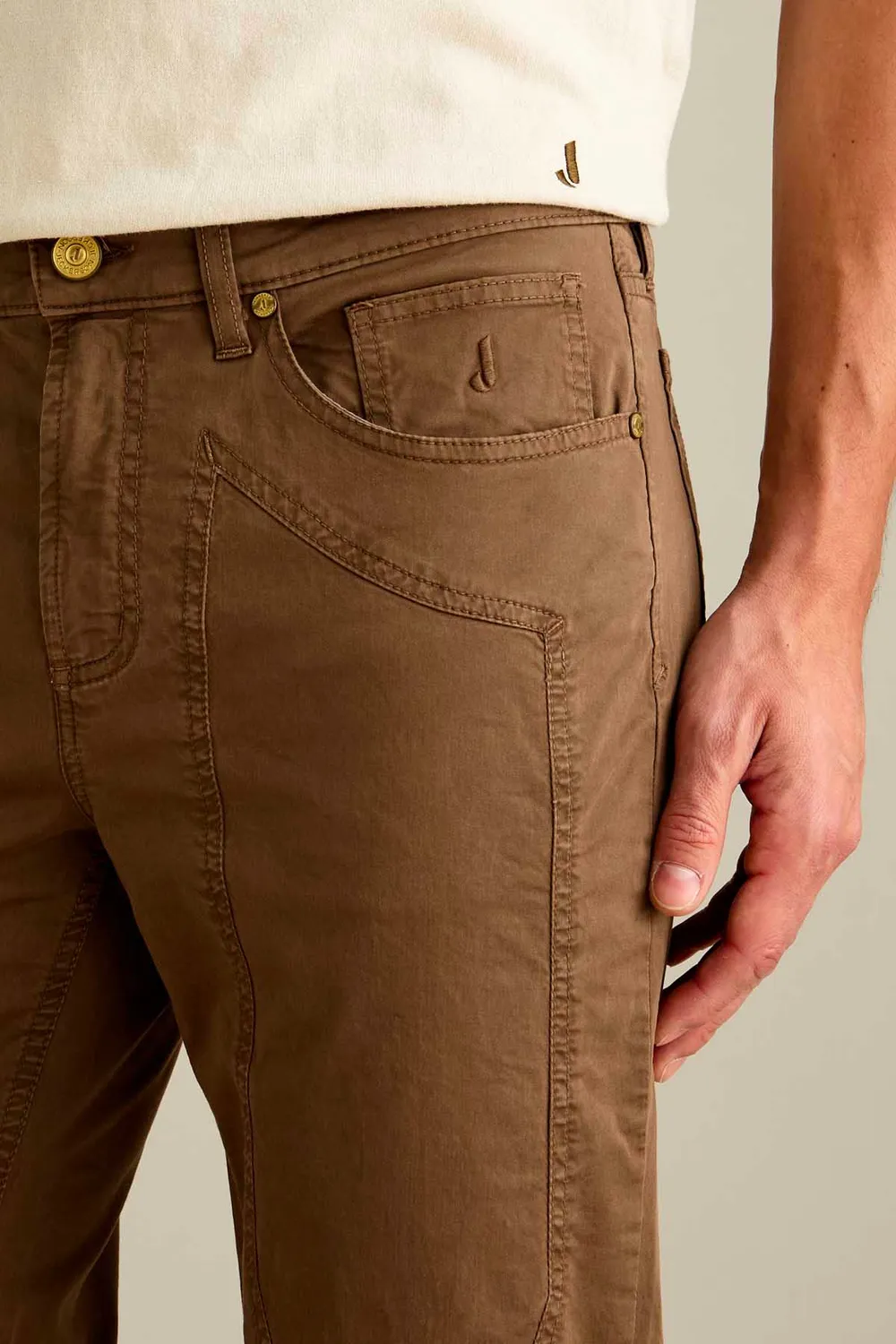 Jeckerson John Hose Slim Fit hellbraun Herren