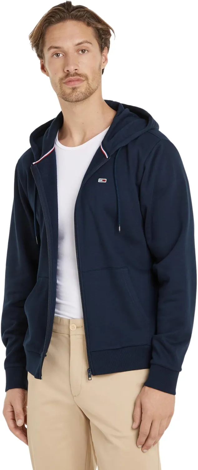 Tommy Jeans Flag Zip Thru Hoodie 4XL Braun Kapuze