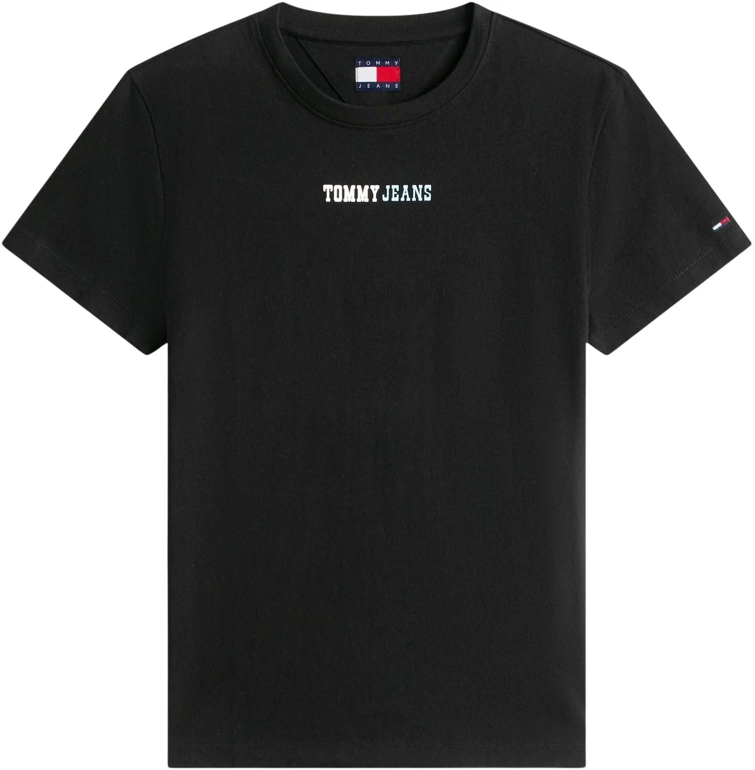 Tommy Jeans Essential Logo T-Shirt Damen Schwarz XL Basic