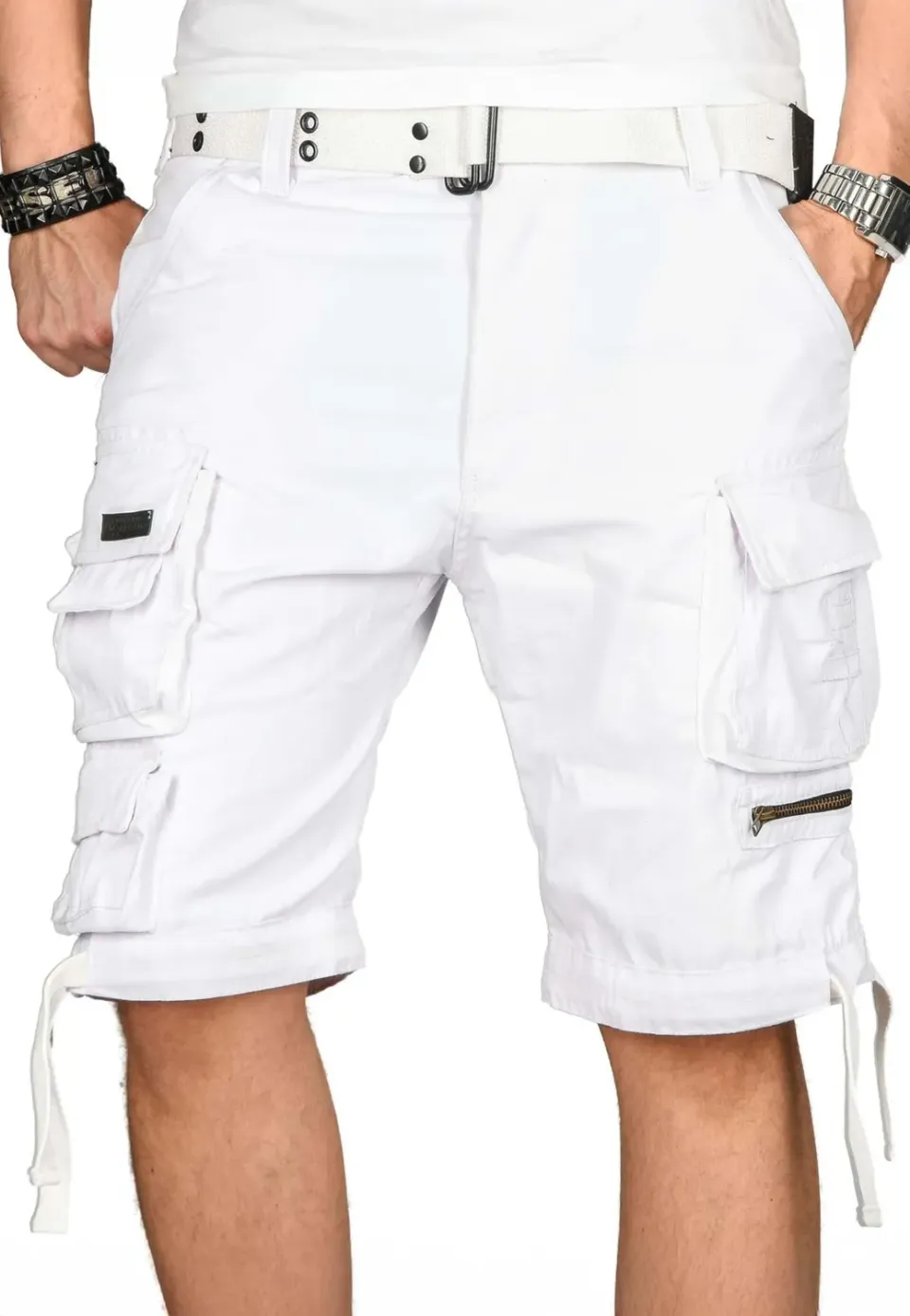 Alessandro Salvarini AS-079 Cargoshorts Baumwolle viele Taschen