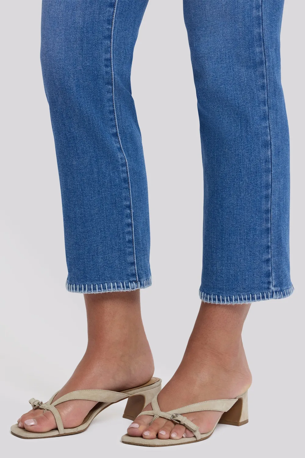 NYDJ Marilyn Straight Ankle Jeans Blue Paradise Denim