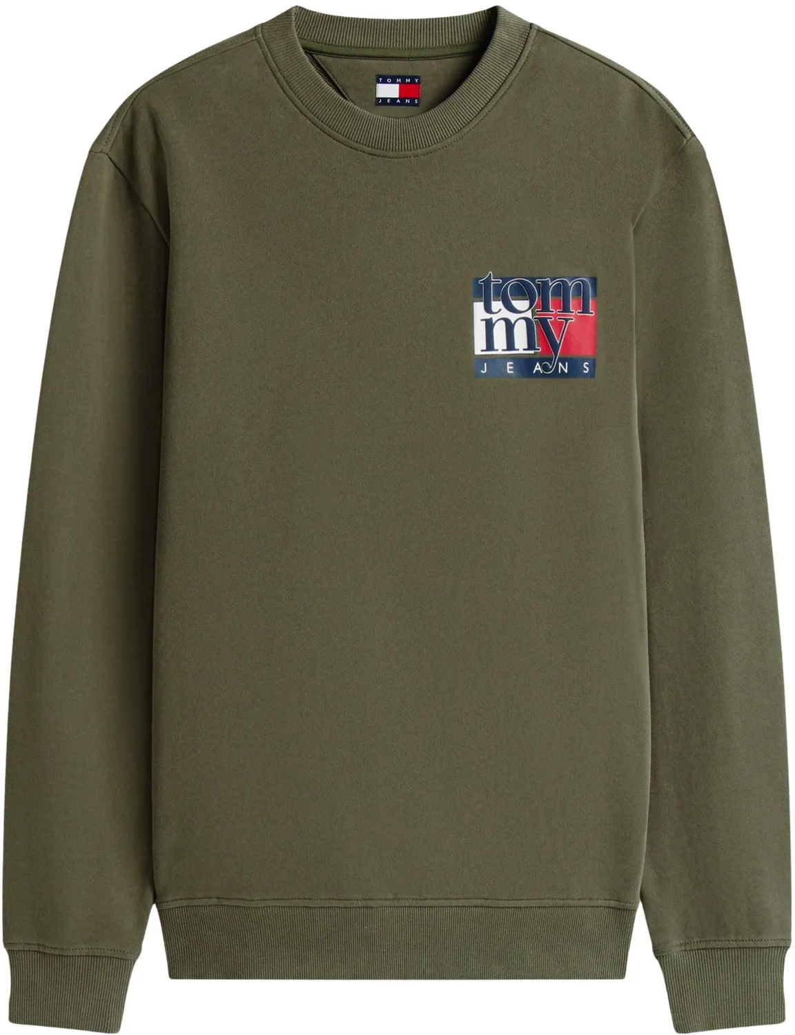 Tommy Jeans TJM RWB Flag Crew Herren Sweatshirt Baumwollmix