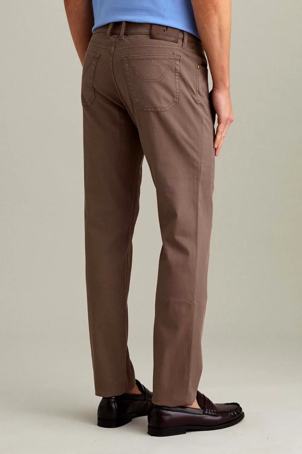Jeckerson John Slim Fit Hose schokobraun Stretch