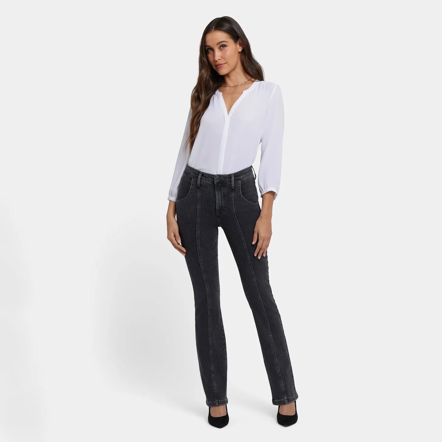 NYDJ Billie Mini Bootcut Jeans Slate Stone formend