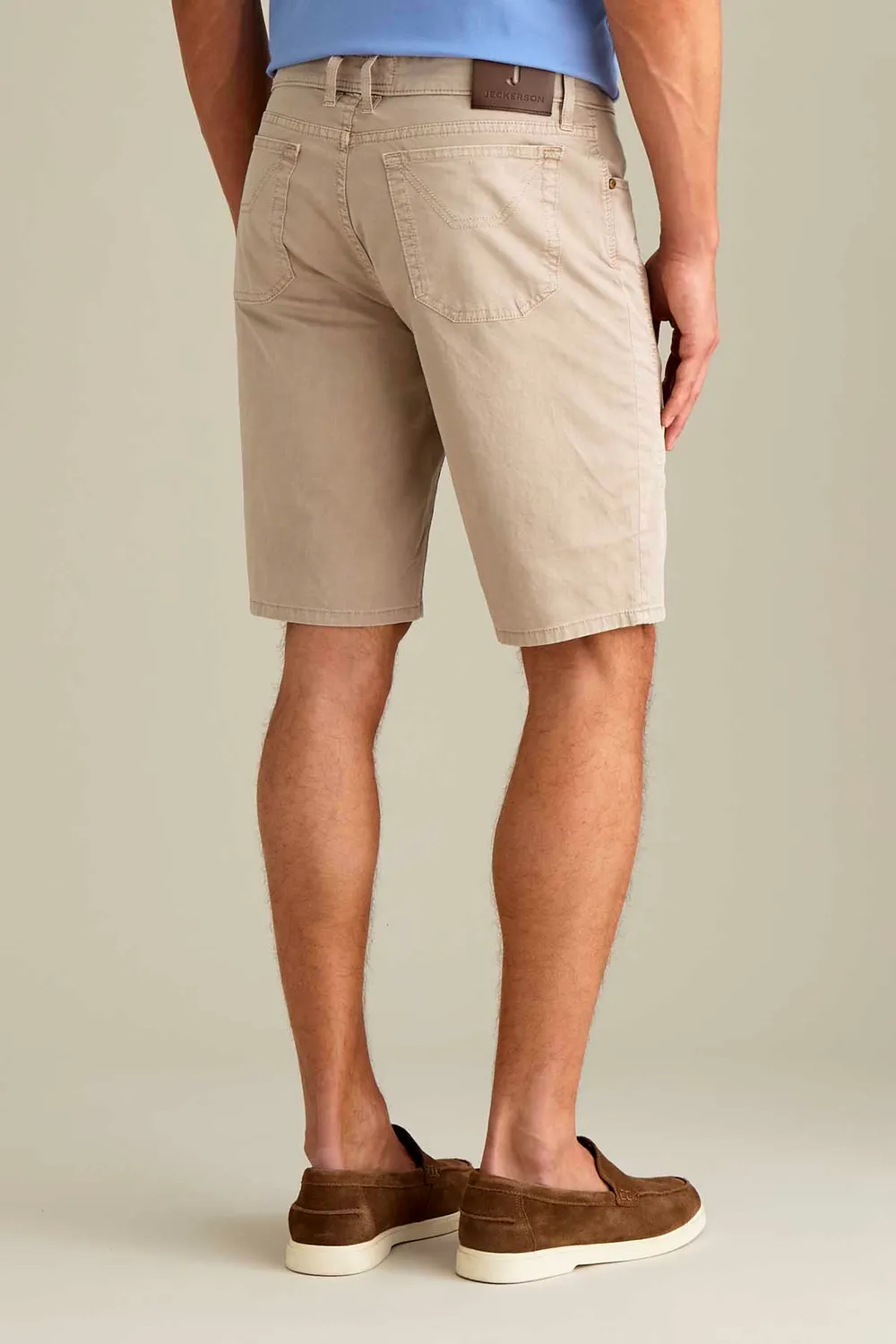 Jeckerson Jayden Bermuda Beige Zement Baumwolle Slim