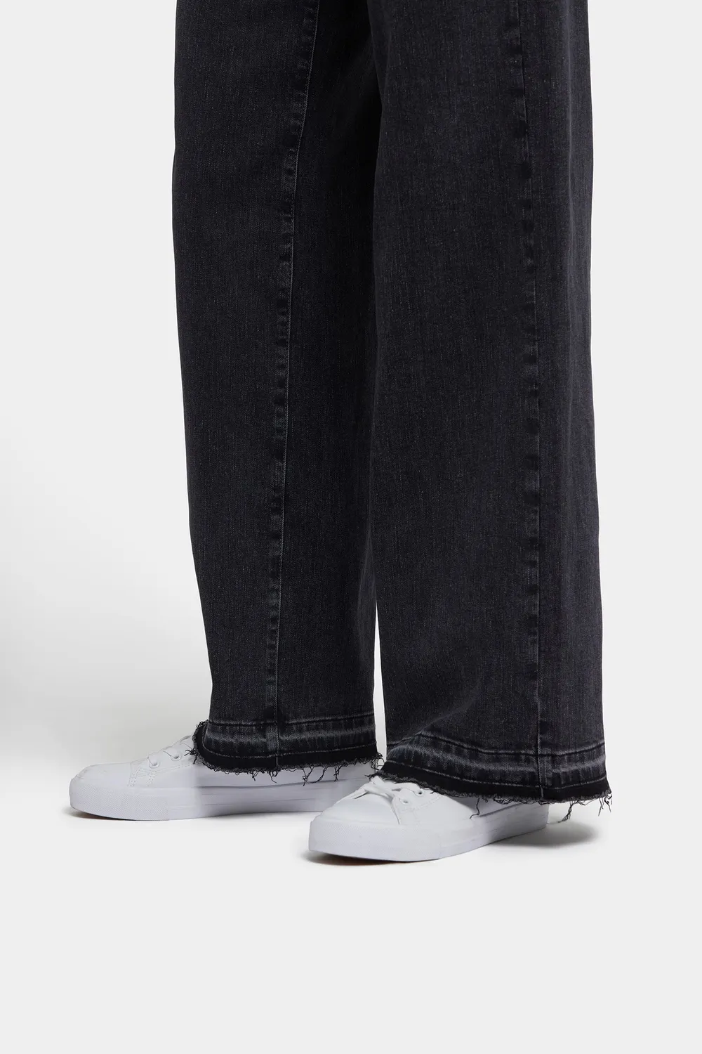 NYDJ Teresa Wide Leg Jeans Slate Stone Grau
