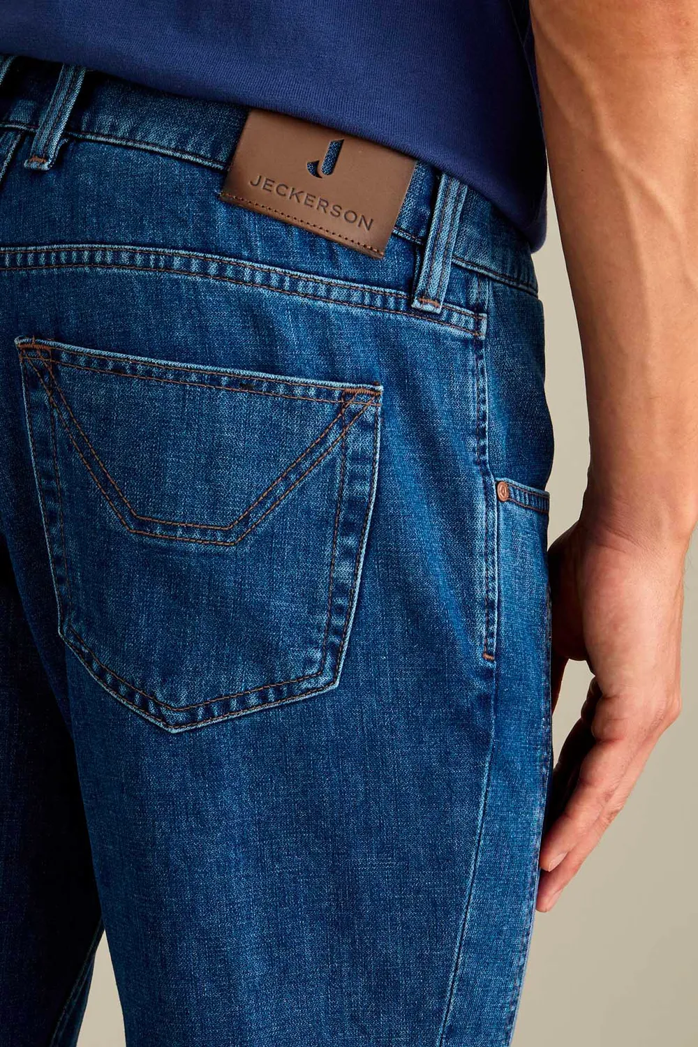 Jeckerson Anniversary Slim Fit Jeans Dunkelblau Viskose