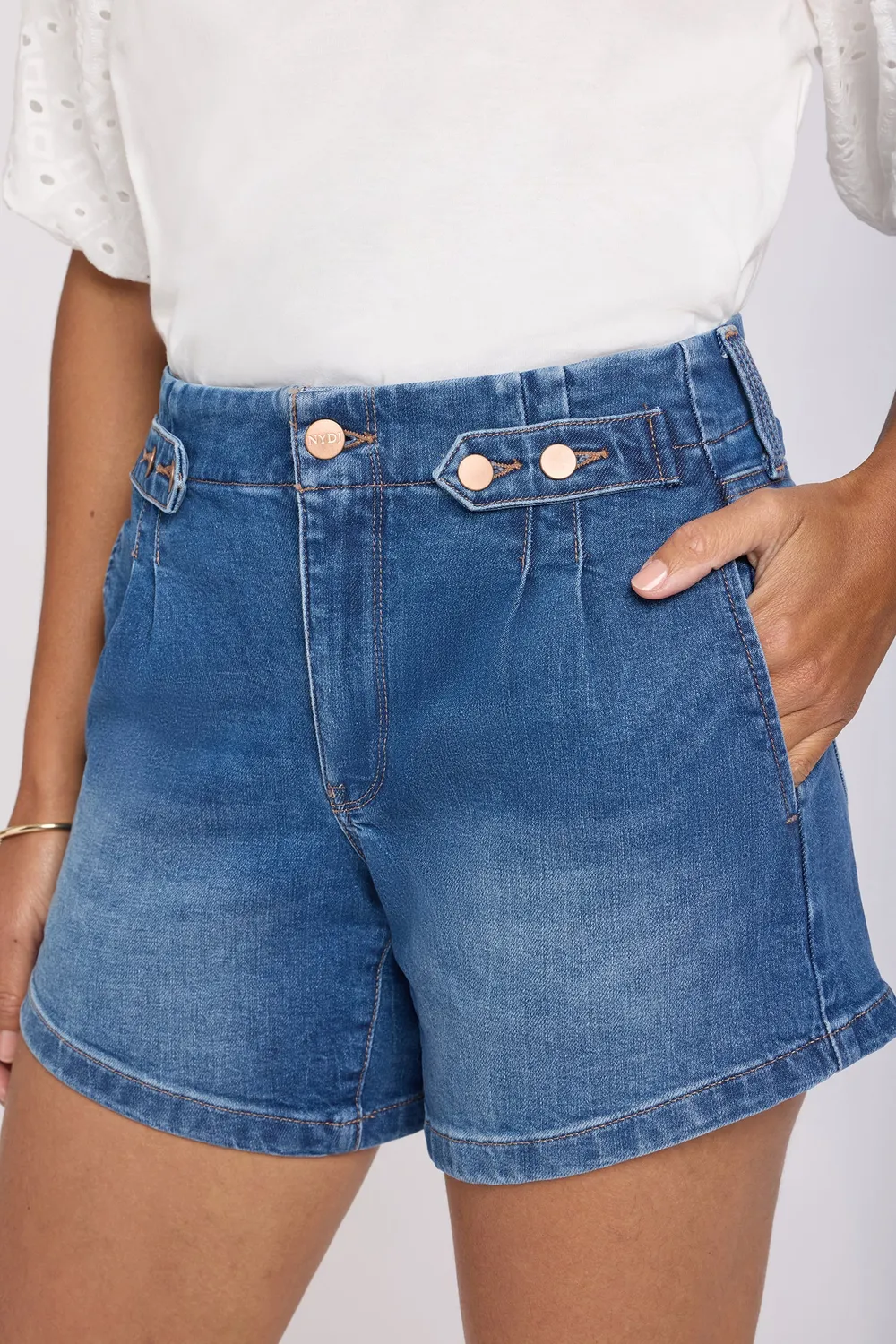 NYDJ Seline Shorts Wild River High Waist