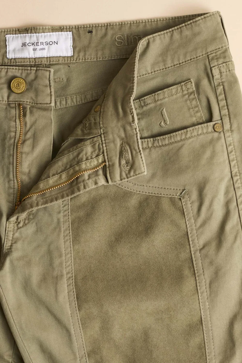 Jeckerson John Alcantara Slim Hose militärgrün