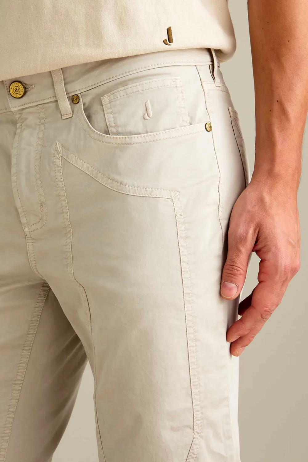 Jeckerson John Slim Fit Herren Chino Beige Hell