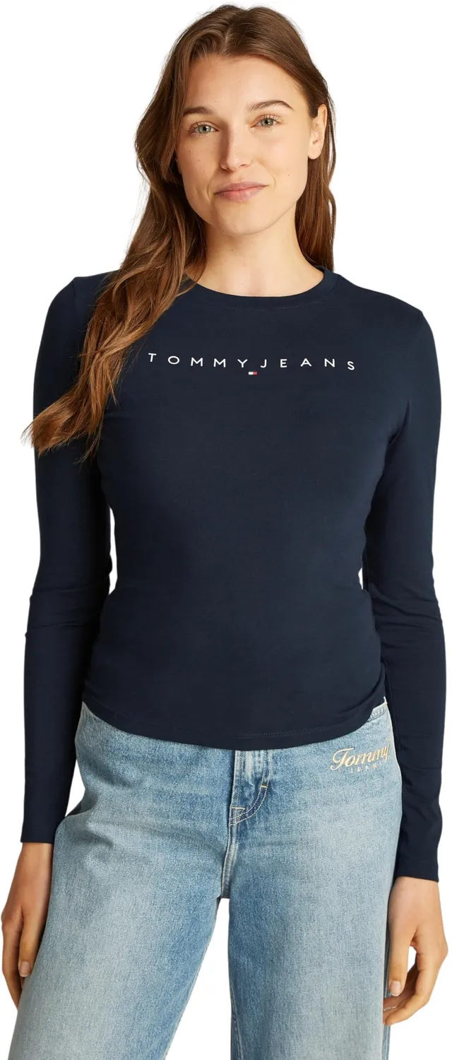 Tommy Jeans Linear Slim Fit Langarmshirt Damen XL