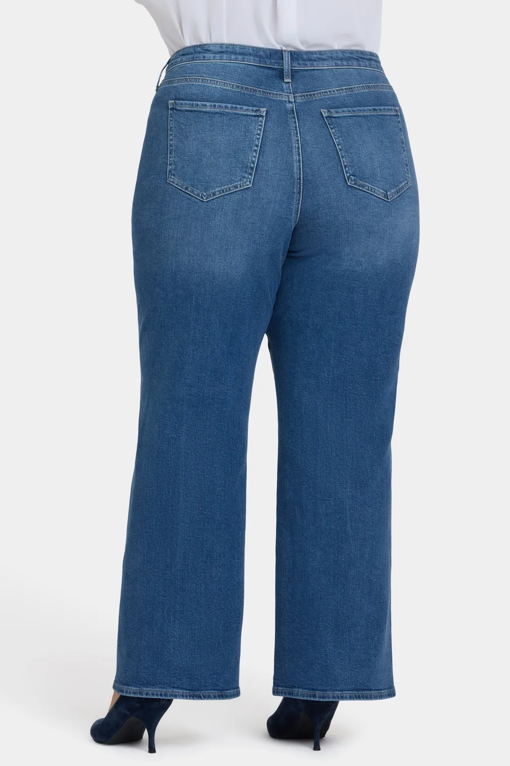 NYDJ Teresa Wide Leg Jeans Romantic Indigo Plus Size