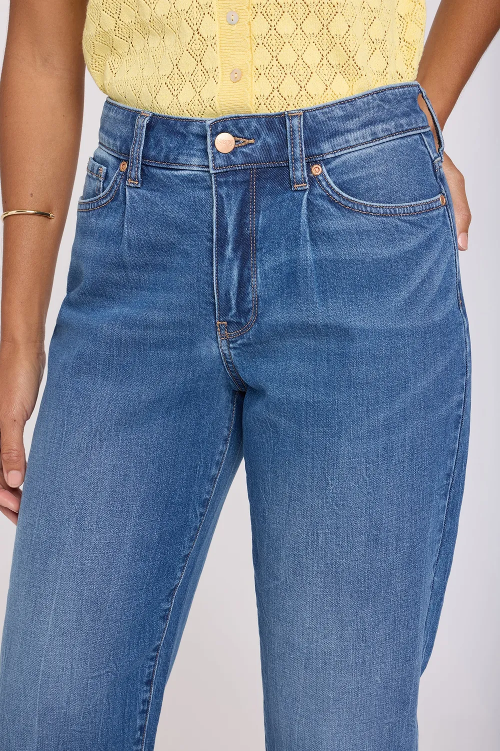 NYDJ Carrot Ankle Jeans Wild River High Rise Barrel