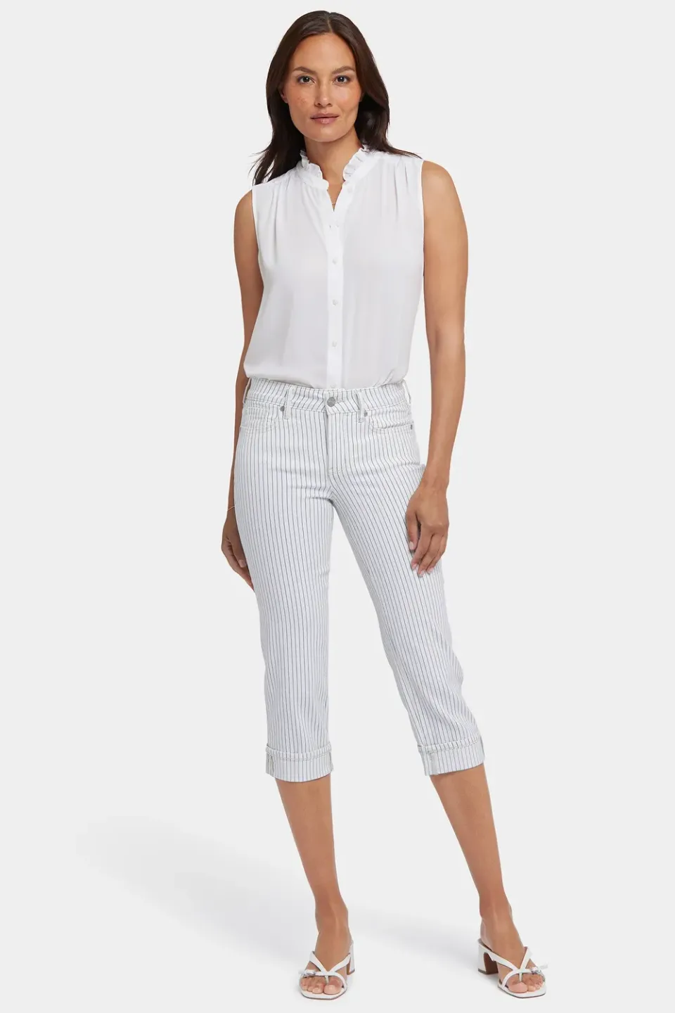 NYDJ Marilyn Straight Crop Petite Jeans Palencia