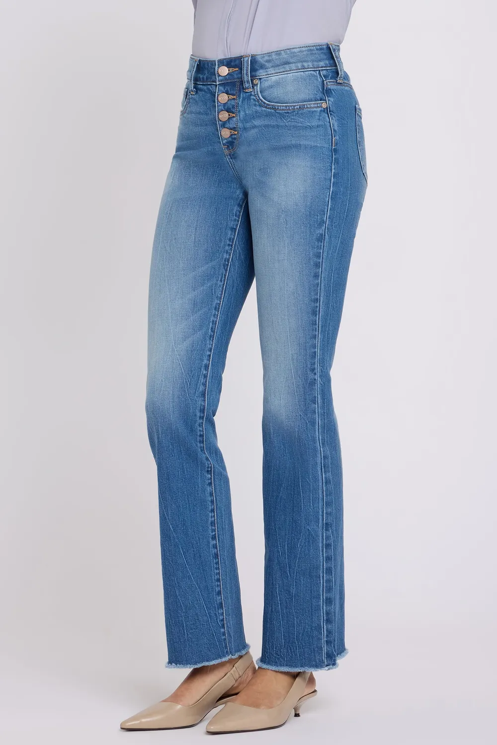 NYDJ Barbara Bootcut Jeans Pacifica mittelblau