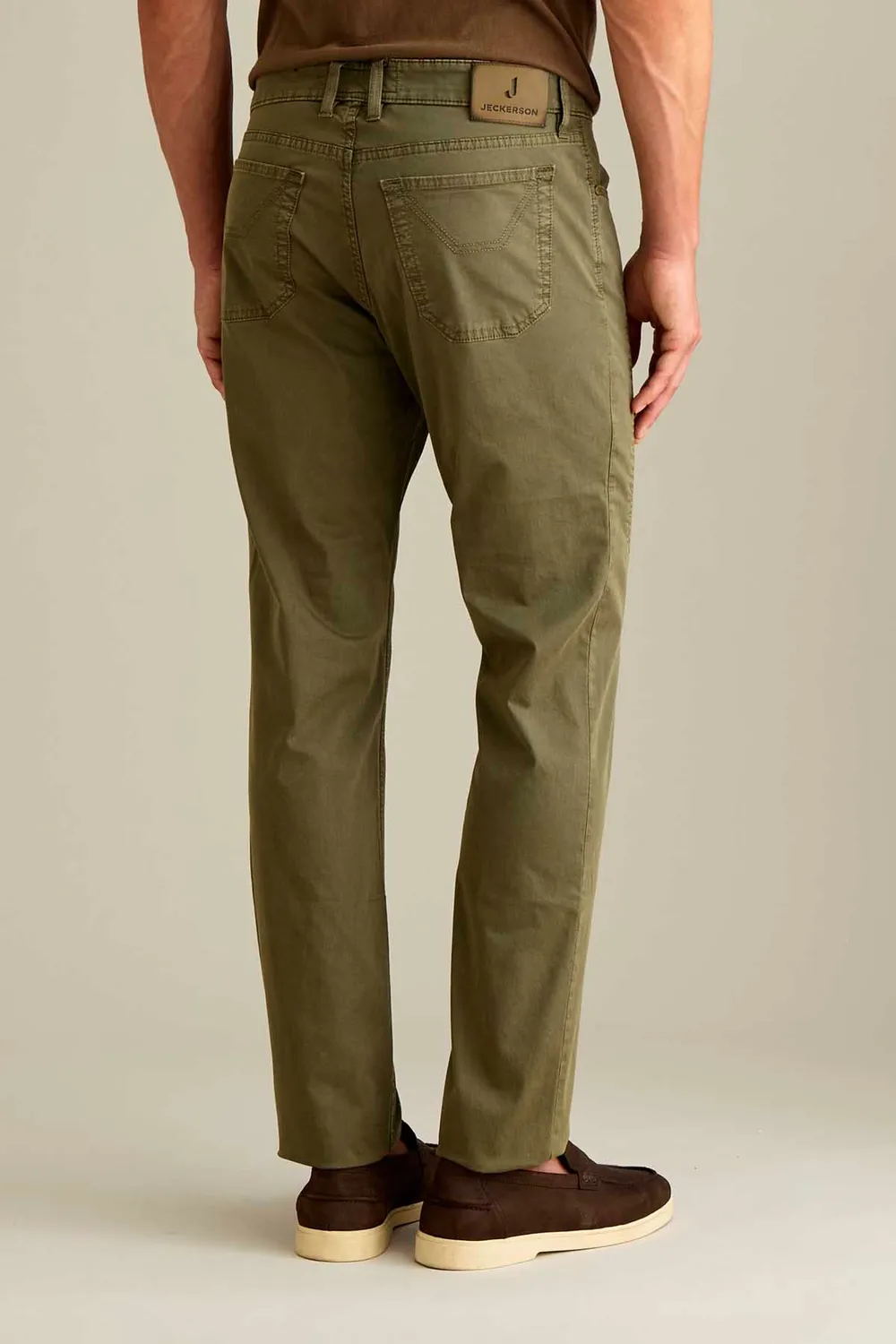 Jeckerson John Hose Slim Fit militärgrün Herren