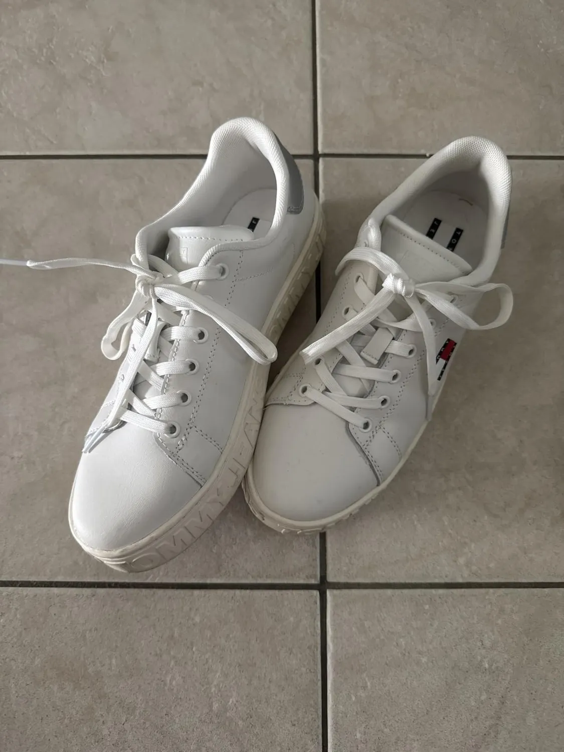 Tommy Jeans Flatform Sneaker Damen Weiß Gr. 42 Plateausohle