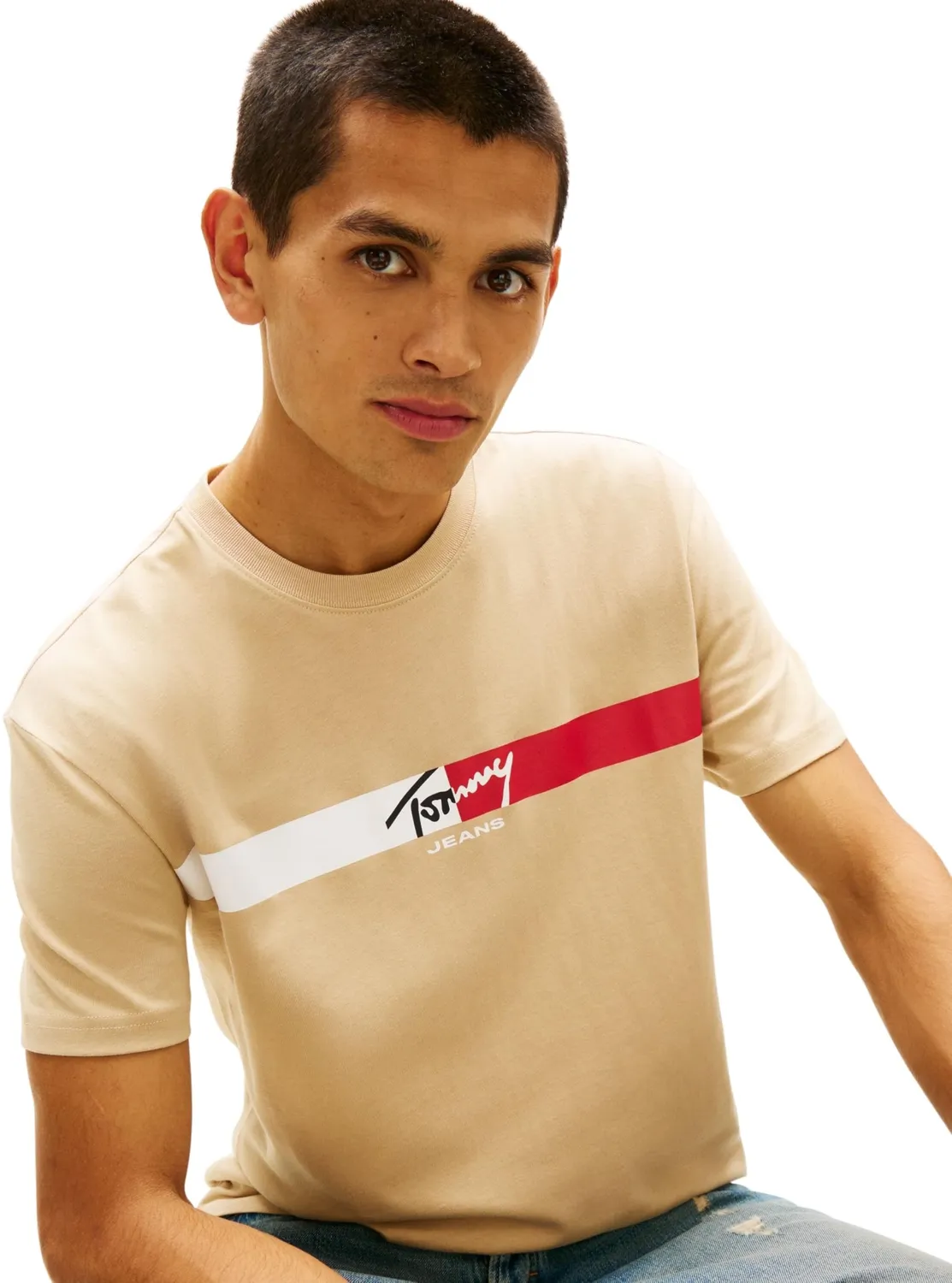 Tommy Jeans TJM Signature Stripe Dm0dm22539 T-Shirt M