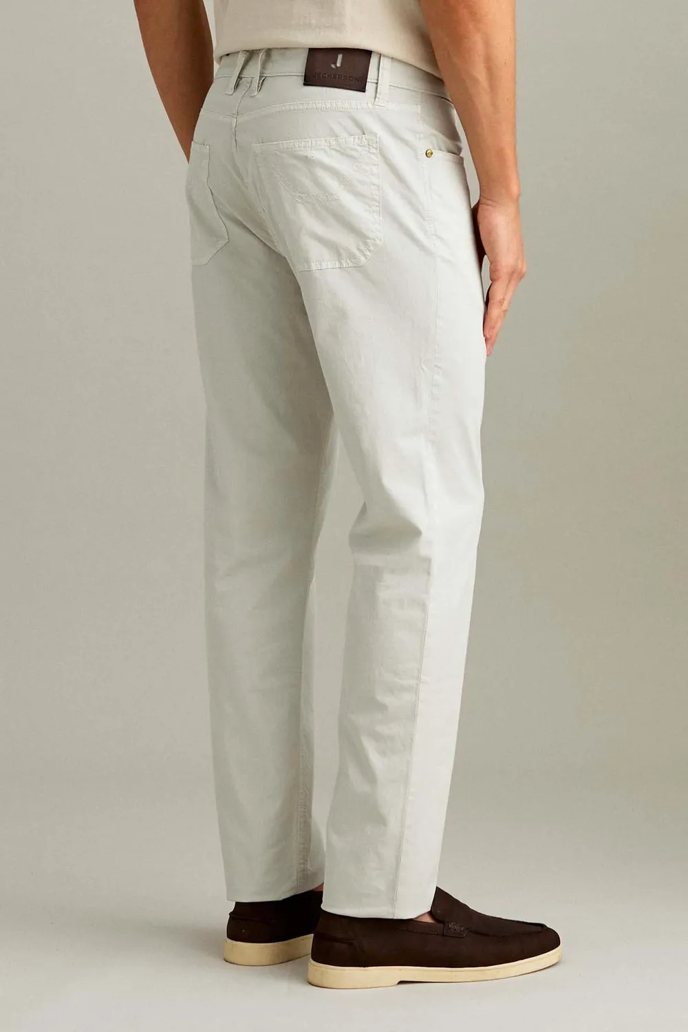 Jeckerson Jordan Slim Fit Herrenhose grau Ice elastisch