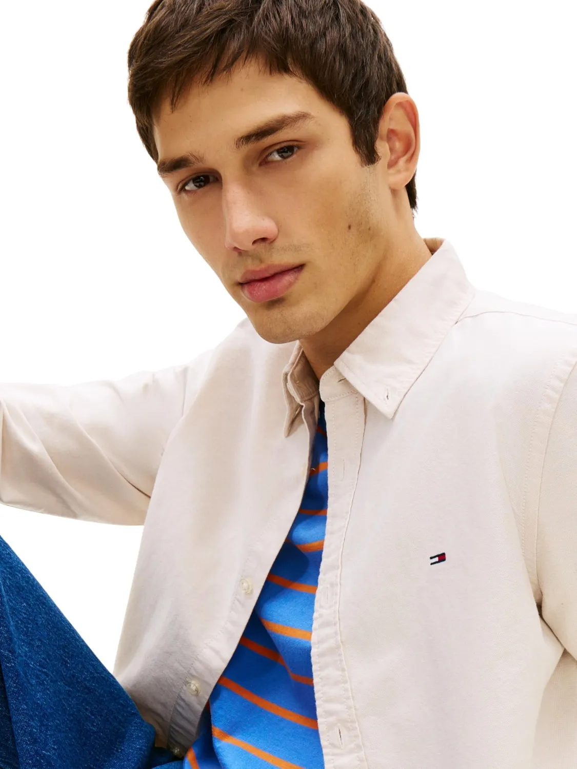 Tommy Jeans Oxford Hemd Regular Fit Größe L