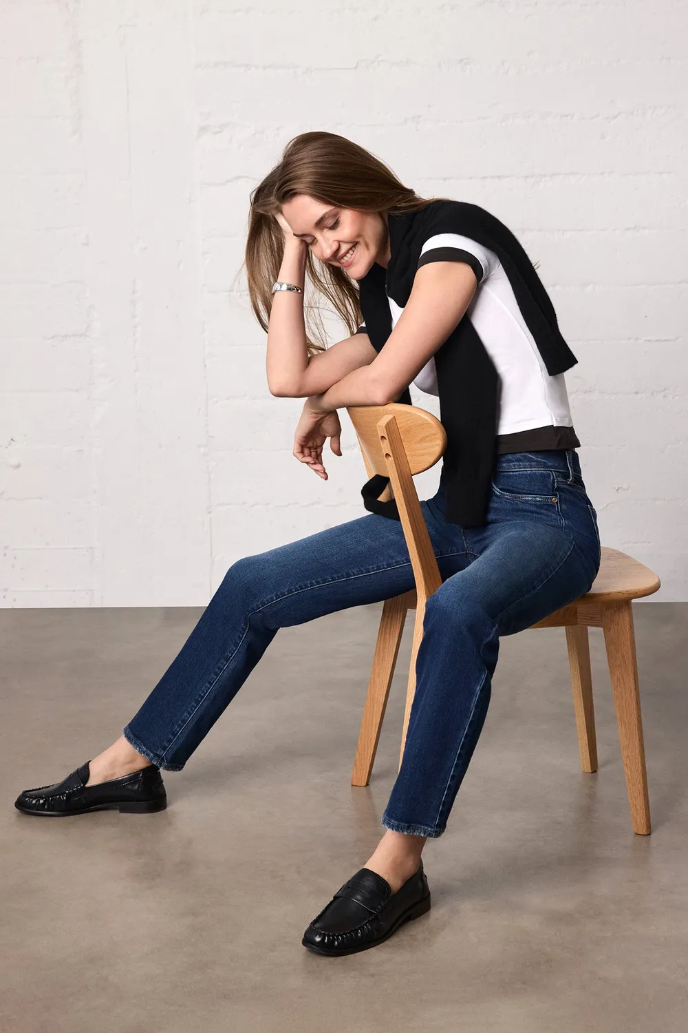 NYDJ Marilyn Straight Jeans Sunset Villa