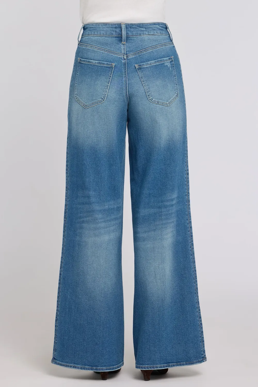 NYDJ Mia Palazzo Jeans Phlox Wide Leg hellblau