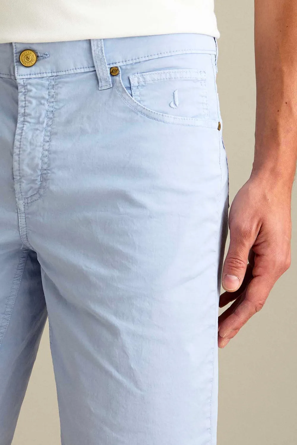 Jeckerson Jo Bermuda Herren hellblau Slim Fit