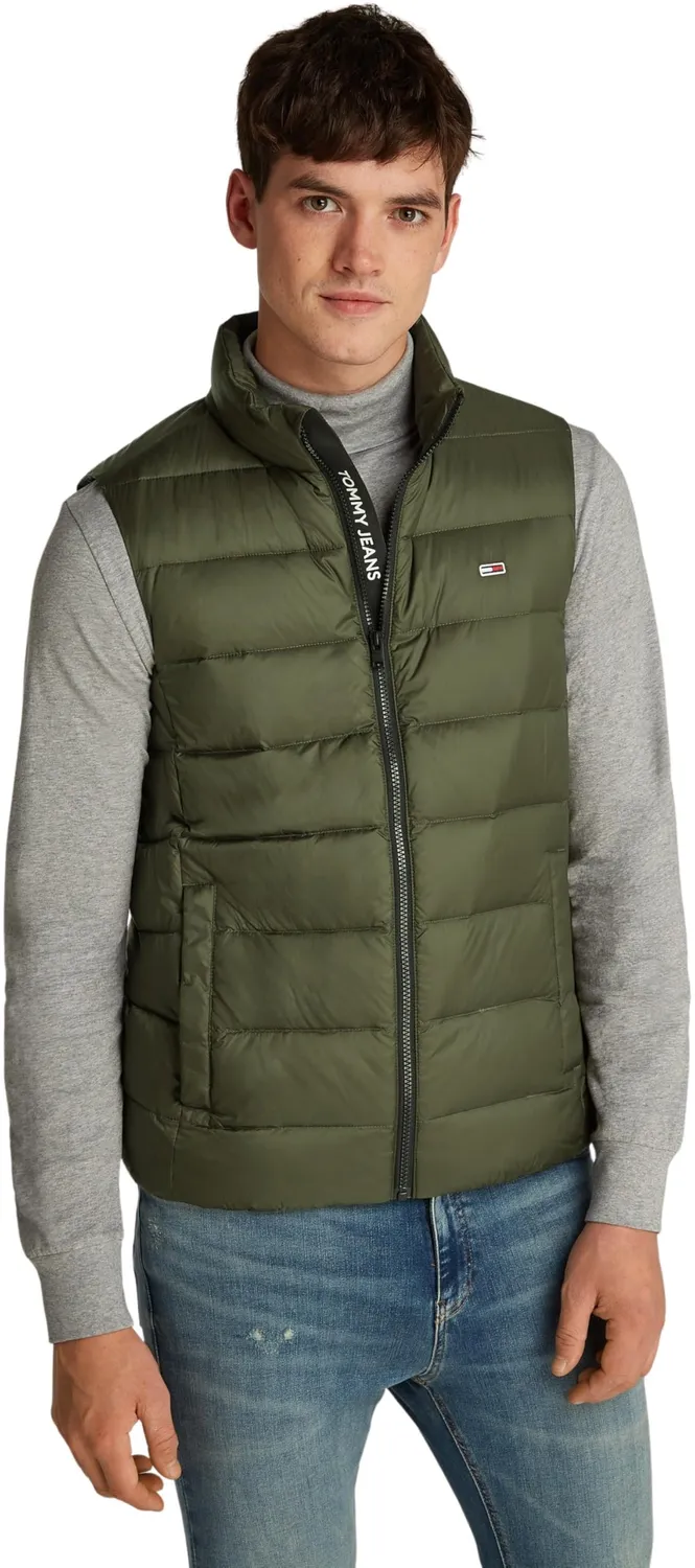 Tommy Jeans Down Leicht Weste Herren Schwarz